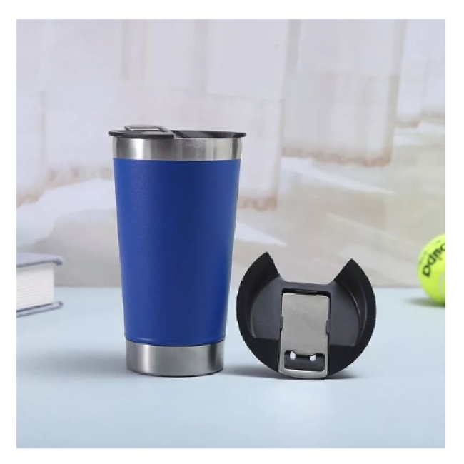 COPO TÉRMICO COM TAMPA E ABRIDOR D...